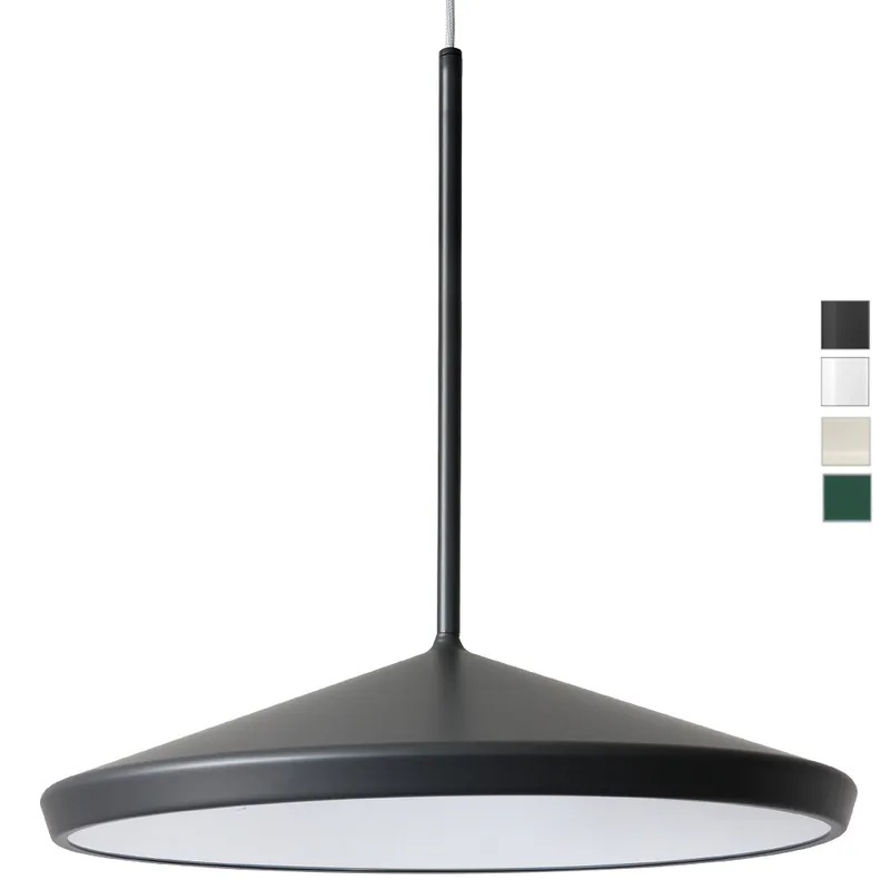 Geprüft Große flache Designer-Pendelleuchte GINKO aus Schweden