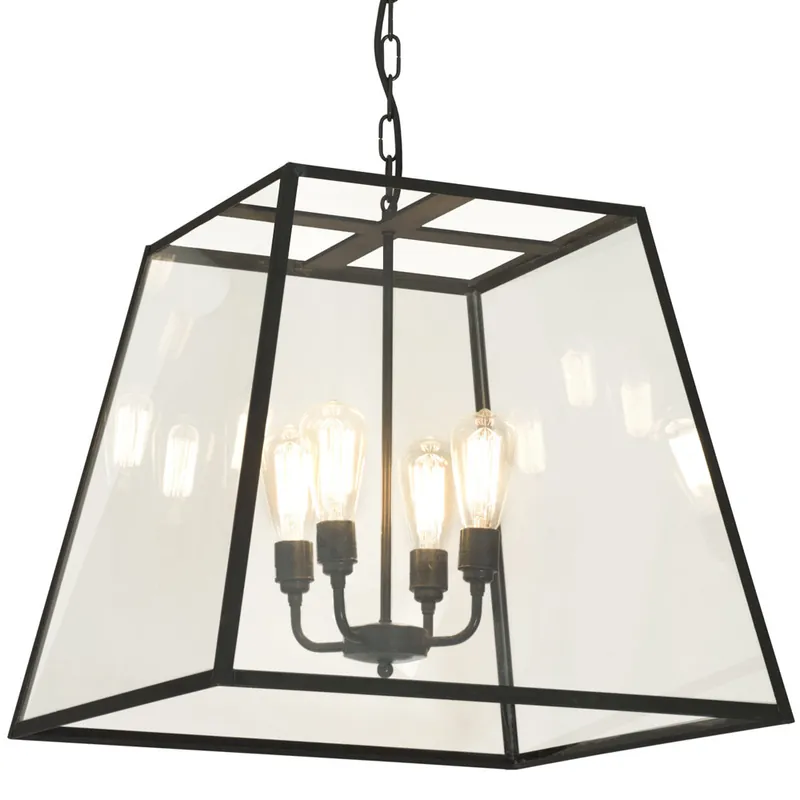 Riesige Glaskasten-Pendelleuchte 7636/XL Must-Have