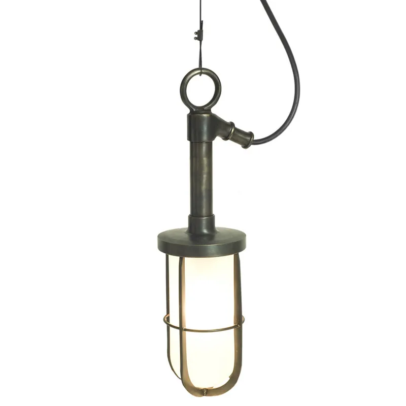 Messingguss-Pendelleuchte mit Glas, Gitter (& Schirm) Top-Seller