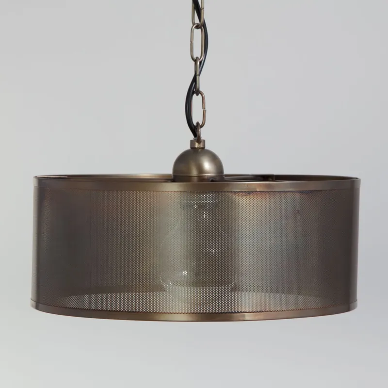 Beliebt Schönes Lichtspiel: perforierte Messing-Hängeleuchte, Ø 30 / 60 cm