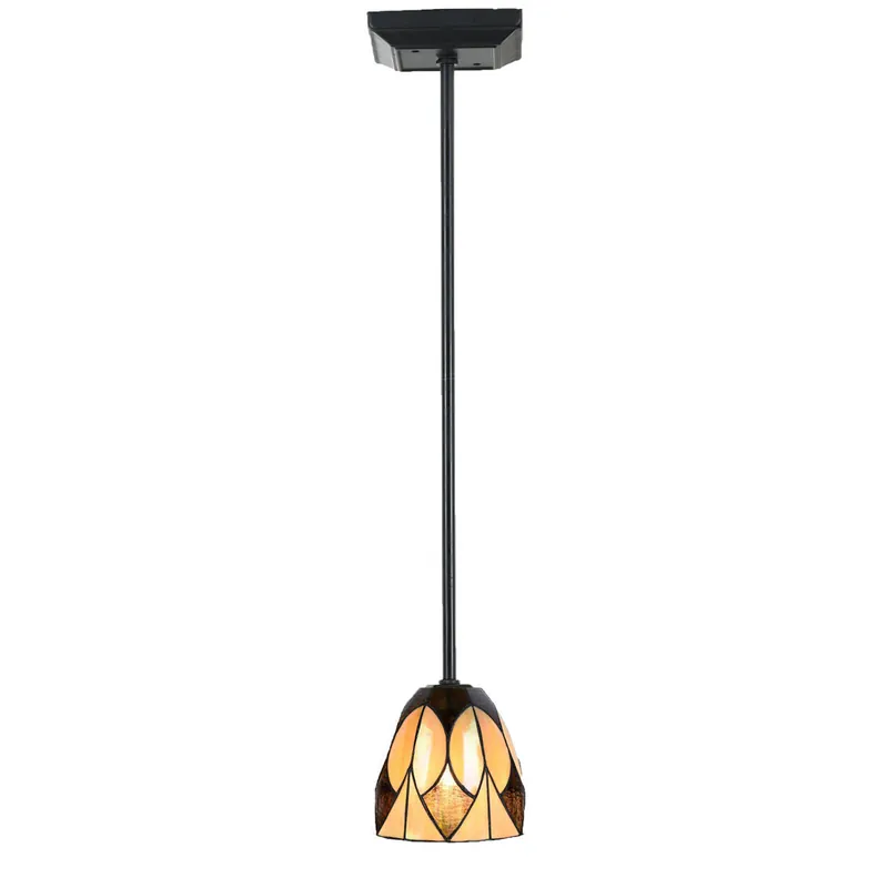 Expressversand Stab-Deckenleuchte mit kleinem Tiffany-Glasschirm, z.B. für Theken