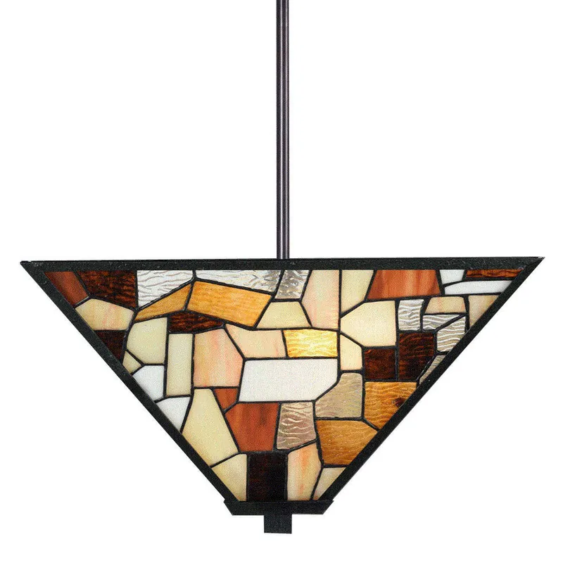 Decken-Pendelleuchte mit Schirm aus Tiffanyglas Direktkauf