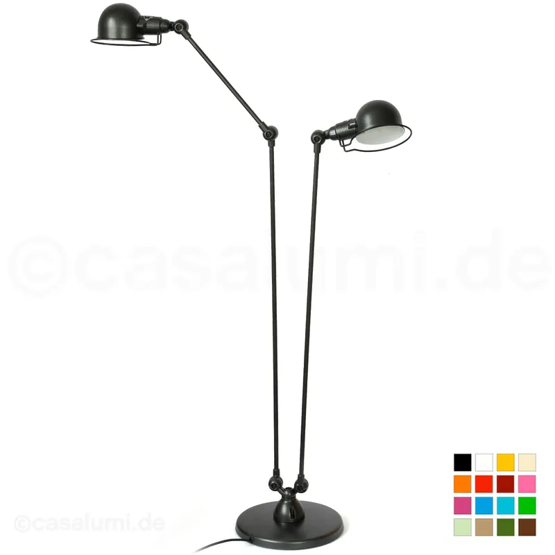 SIGNAL SI8380 Zweiarmige Doppel-Stehlampe, ideal als Leseleuchte Letzte Chance