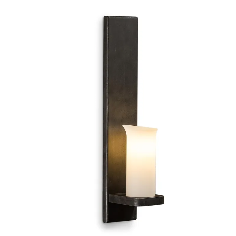 Angebot Hohe schmiedeeiserne Kerzen-Wandleuchte WL 3654