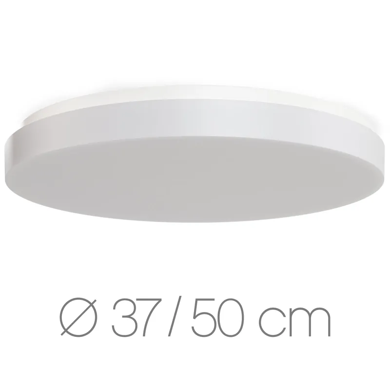 Extra-flache LED-Deckenleuchte mit Opalglas CATRINA, Ø 37–50 cm Beliebt