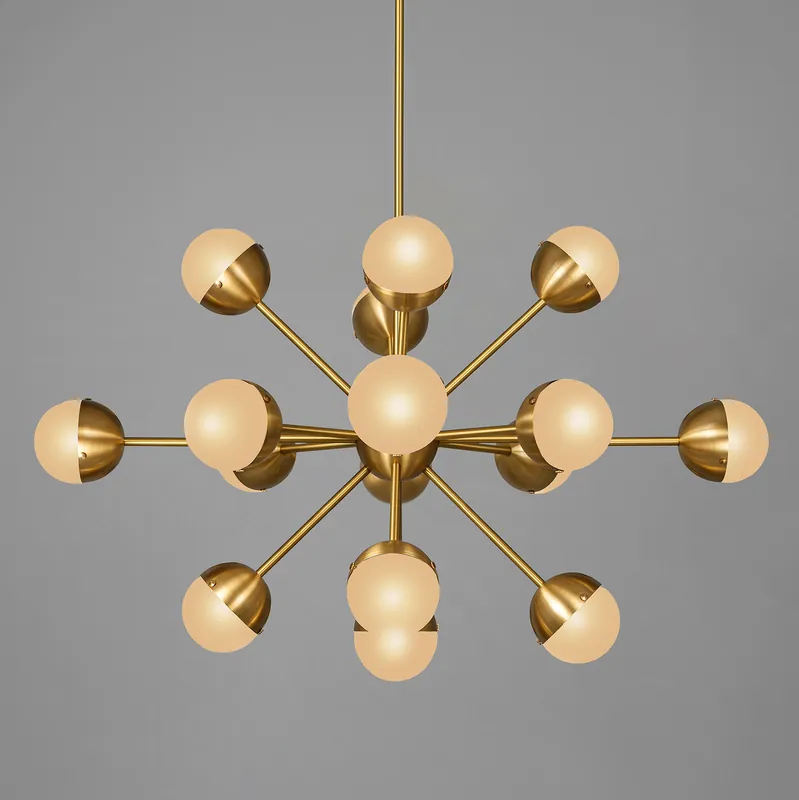 „Sputnik“-artiger Hängeleuchter MOLECULE SPARK OVAL, 17-armig Wochenendangebot