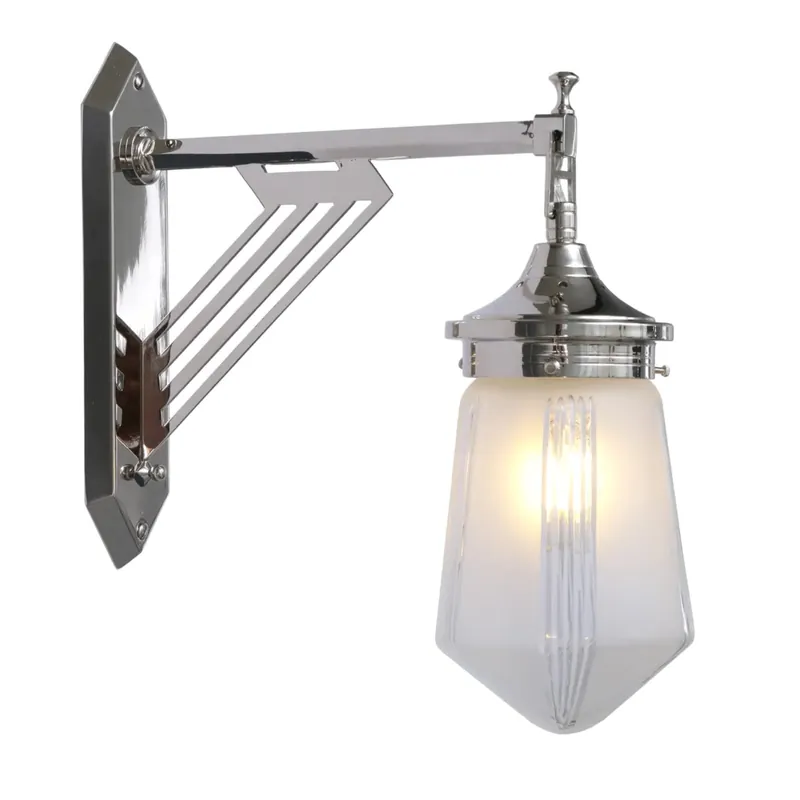 Jugendstil/Art Déco-Wandleuchte aus Messing Super-Preis
