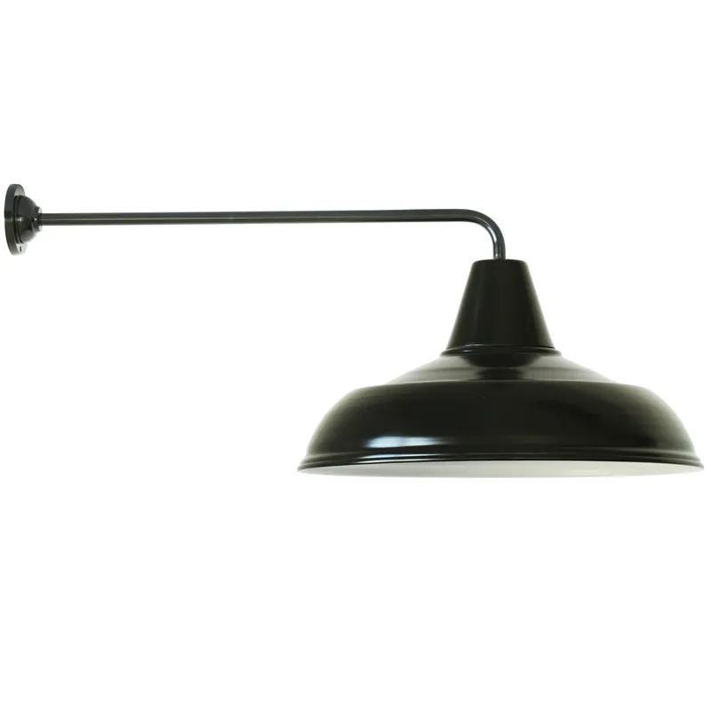 Knallerangebot Wandleuchte im Fabrikstil mit langem Wandarm W490L (Ø 48 cm)