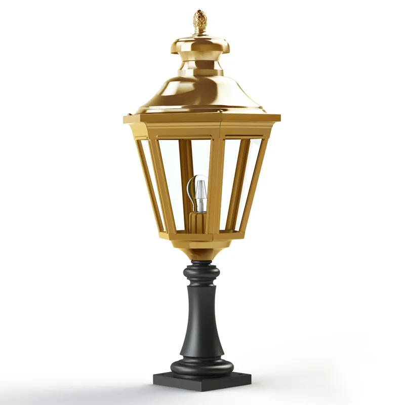 Direktkauf Klassische Gartenlaterne aus Messing Louis XIII