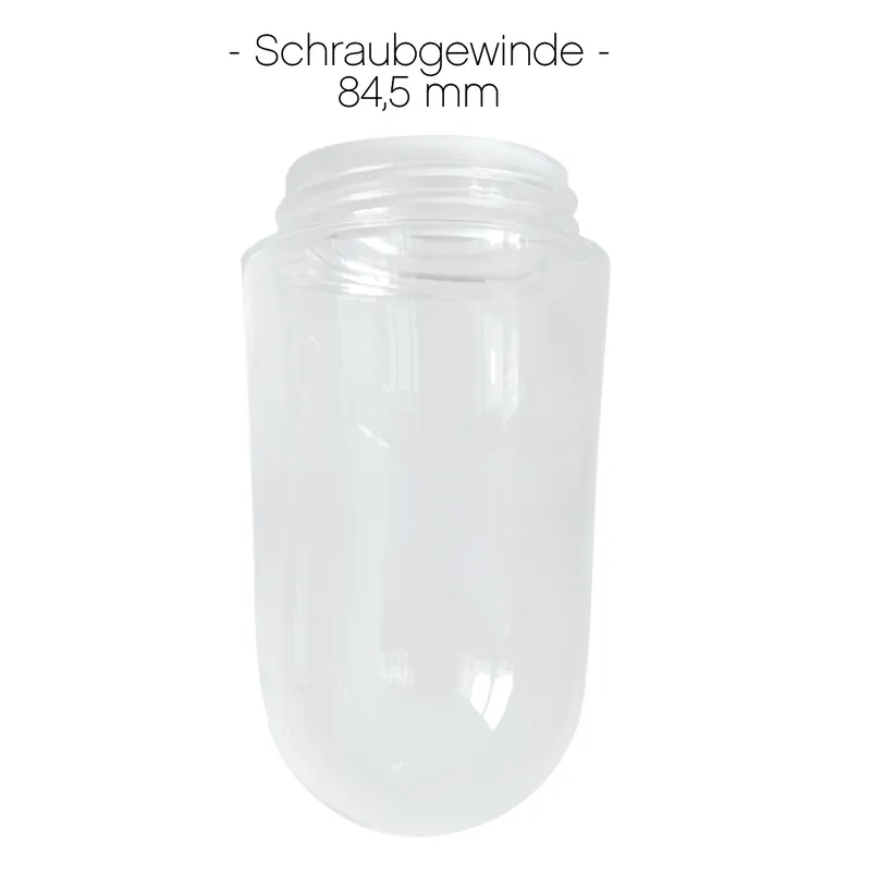 Highlight Ersatzglas: Klares Zylinderglas für Hofleuchten