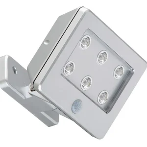 Sensor LED Außenleuchte 12 cm 6x0,06W 7lm titan Neu Im Sortiment