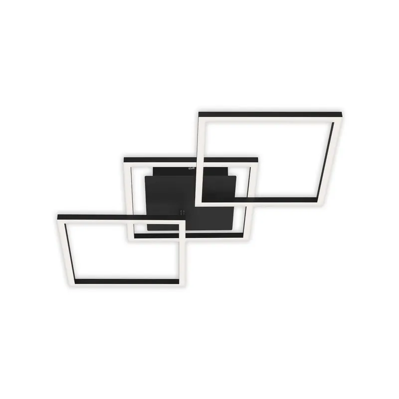 Echt LED Deckenleuchte, 76,3 cm, 30 W, Schwarz