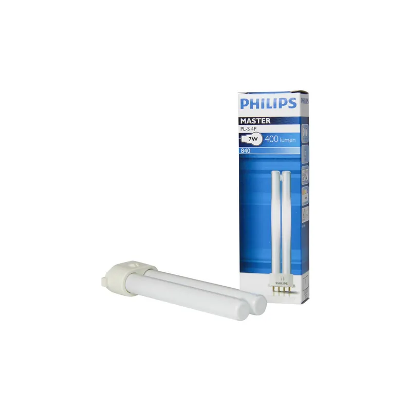 Philips MASTER PL-S 7W - 840 Kaltweiß | 4-Pins Preis Gesenkt