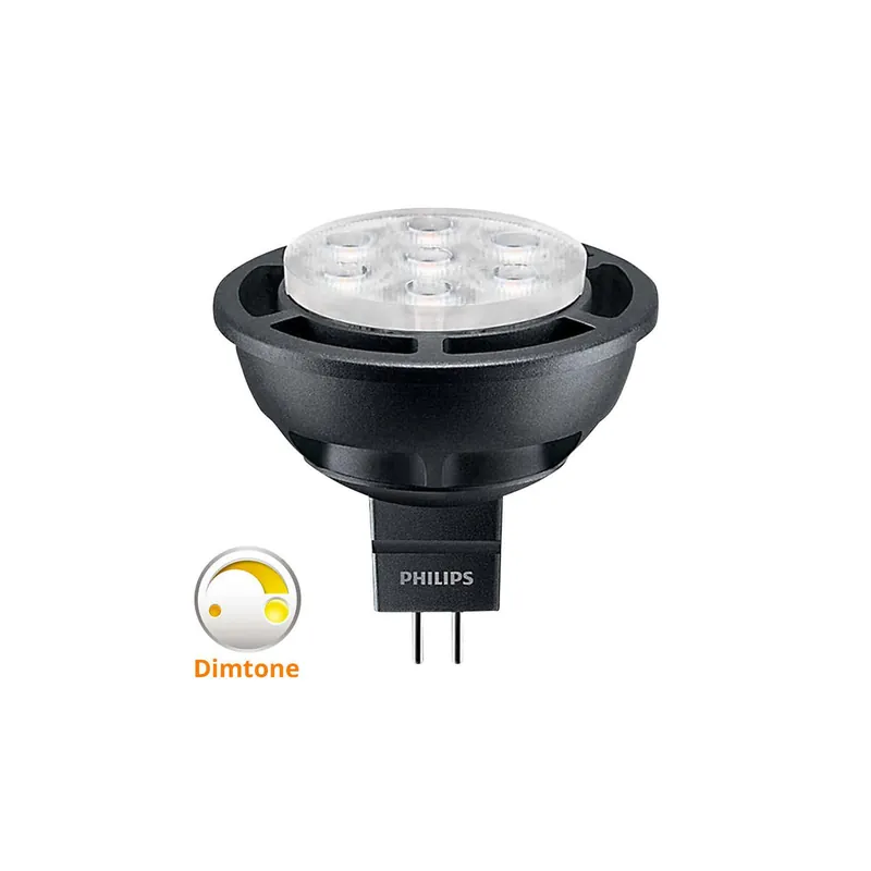 Wochenendangebot Philips LED Spot LV GU5.3 MR16 6.5W 827 24D (MASTER) | Extra Warmweiß - DimTone Dimmbar - Ersetzt 35W