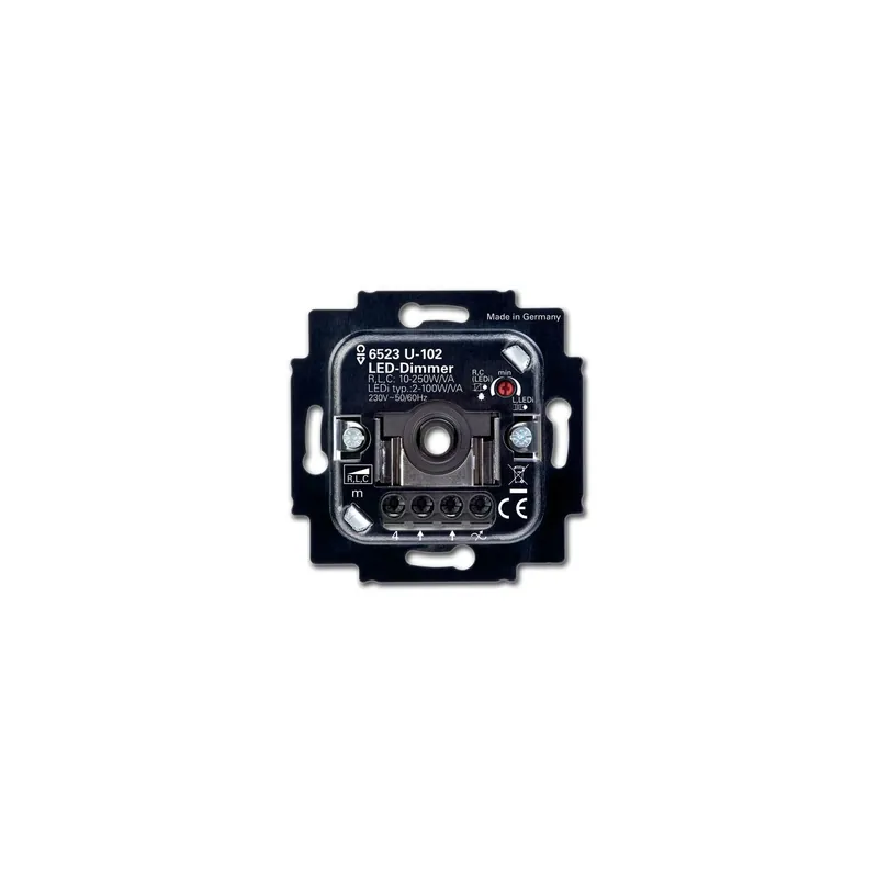 Aktuell Busch-Jaeger 6523U-102 Rotary LED Dimmer 6512-0-0334 2W -100W 50/60Hz