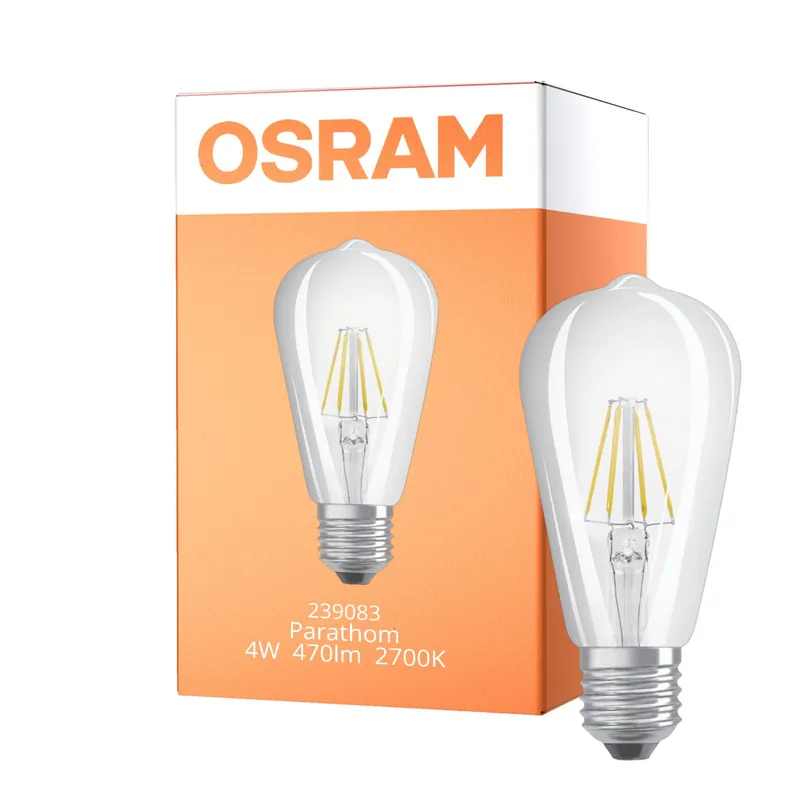 Osram Parathom Retrofit Classic LED E27 Edison Fadenlampe Klar 4W 470lm - 827 Extra Warmweiß | Ersatz für 40W Neuheit
