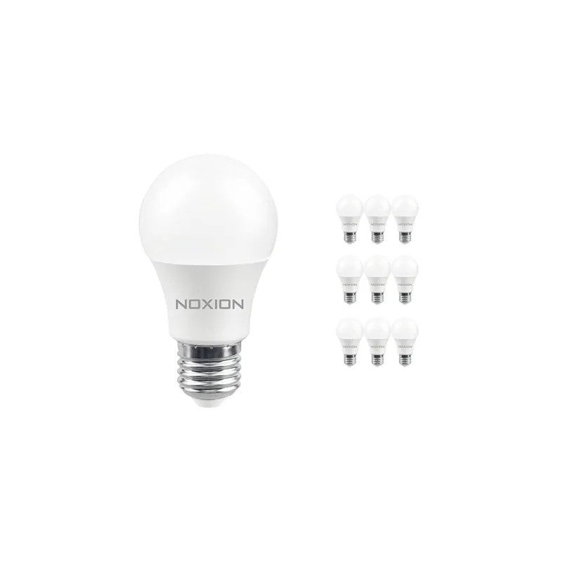 Top-Seller Mehrfachpackung 10x Noxion Lucent Classic LED E27 Birne Matt 8.5W 806lm - 827 Extra Warmweiß | Ersatz für 60W