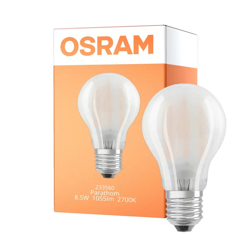 Expressversand Osram Parathom Retrofit Classic LED E27 Birne Matt 8.5W 1055lm - 827 Extra Warmweiß | Dimmbar - Ersatz für 75W