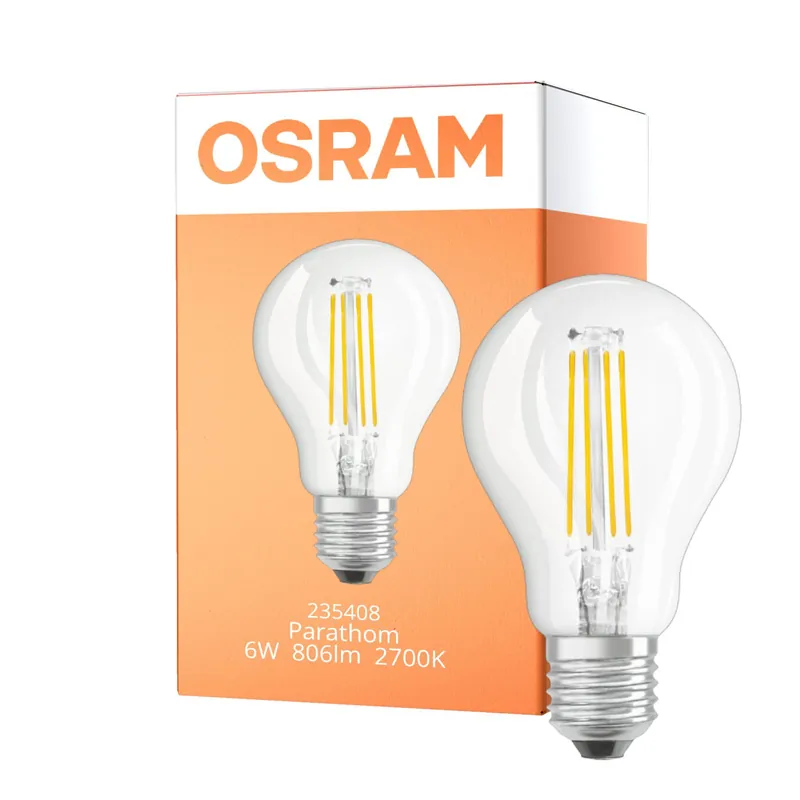 Beliebt Osram Retrofit LED E27 Kugel Fadenlampe Klar 6W 806lm - 827 Extra Warmweiß | Ersatz für 60W