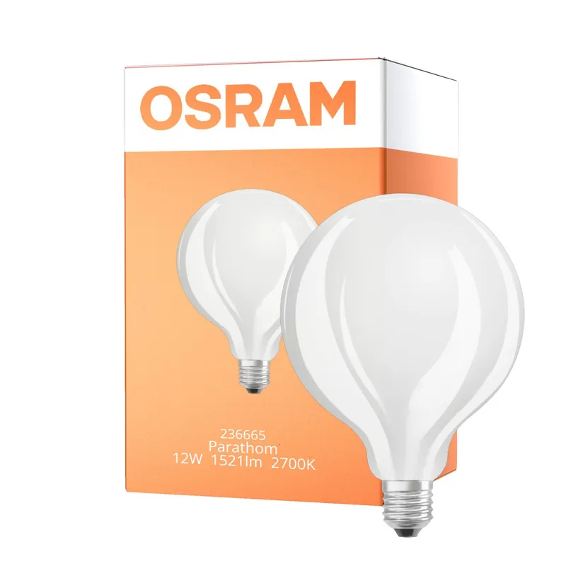 Osram Parathom Retrofit Classic LED E27 Globe Fadenlampe Matt 95mm 12W 1521lm - 827 Extra Warmweiß | Dimmbar - Ersatz für 100W Must-Have