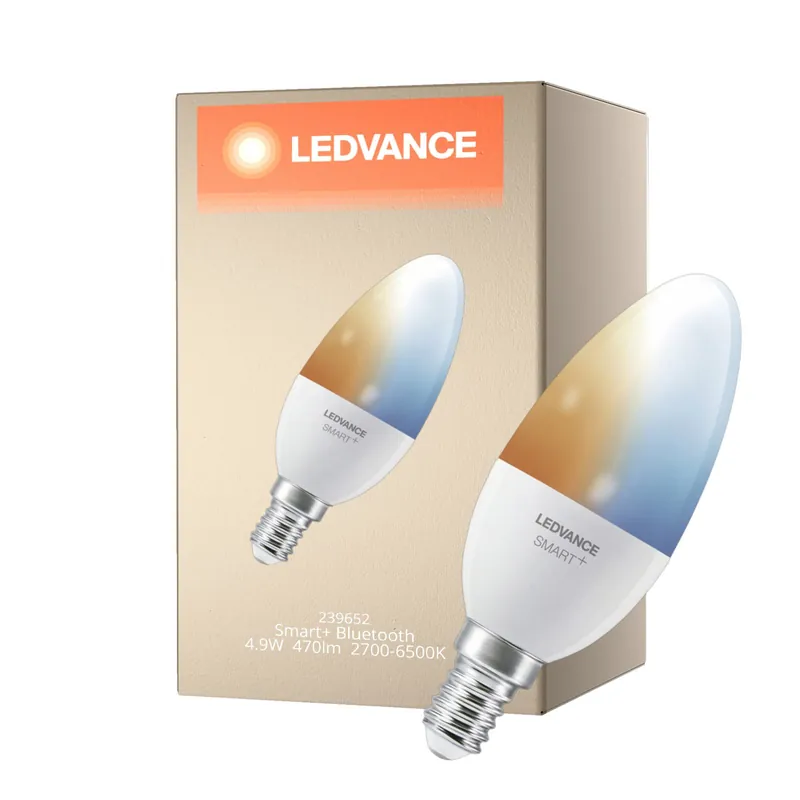 Ledvance Smart+ BT E14 Kerze 5W 470lm - 827-865 Abstimmbares Weiß | Dimmbar - Ersatz für 40W Direkt Vom Hersteller
