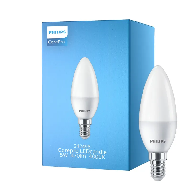 Philips Corepro LED Kerze E14 Matt 5W 470lm - 840 Kaltweiß | Ersatz für 40W Kracherpreis