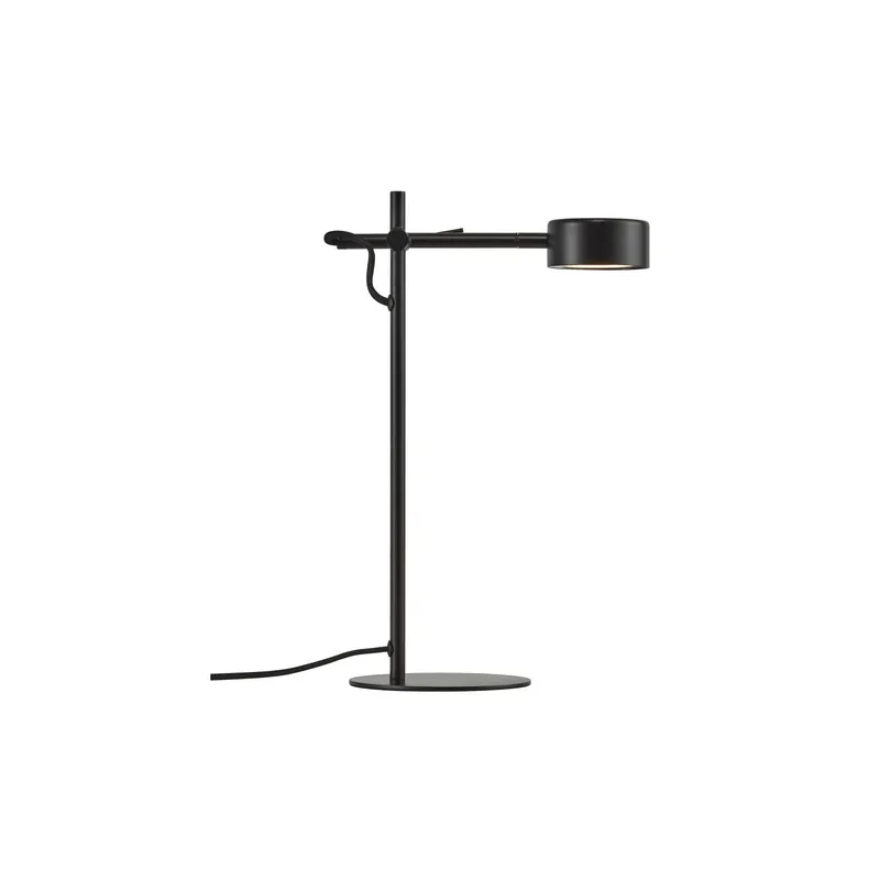 Nordlux Tischlampe LED Clyde Schwarz 5.5W 350lm 120D - 827 Extra Warmweiß | 3-Stufen Dimmbar Knallerangebot