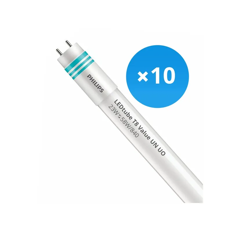 Jetzt Kaufen Mehrfachpackung 10x Philips LED Röhre T8 MASTER Value (UN) Ultra Output 23W 3700lm - 840 Kaltweiß | 150cm - Ersatz für 58W