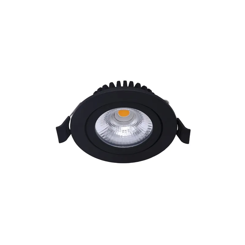 Noxion LED schwenkbar Slim Spot Schwarz 6W 550lm - 930 Warmweiß | Ausschnitt 75mm - IP54 - Höchste Farbwiedergabe Versand Am Gleichen Tag