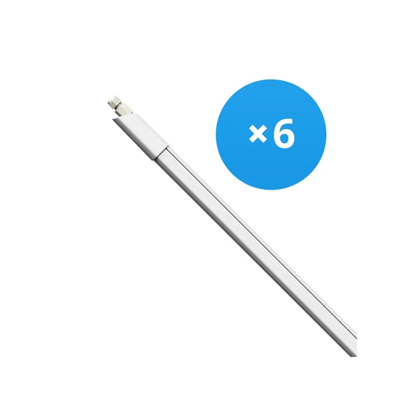 Knallerangebot Mehrfachpackung 6x Bright Choice LED Feuchtraumleuchte 17W 1870lm - 840 Kaltweiß | 120cm
