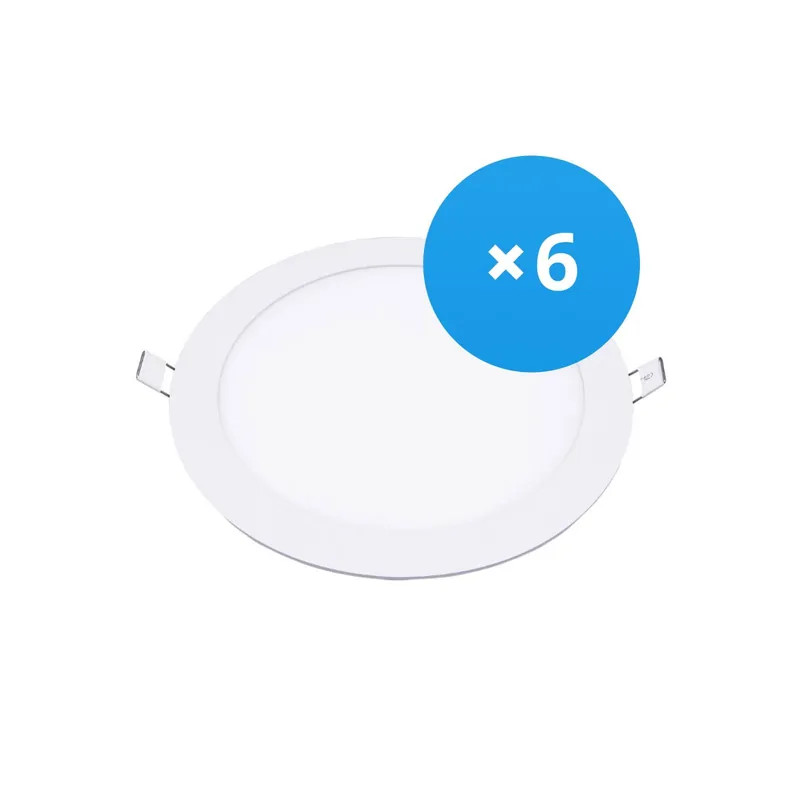 Mehrfachpackung 6x Bright Choice LED Downlight UltraSlim 24W 1950lm 110D - 840 Kaltweiß | 295mm - Ausschnitt 280mm Neue Kollektion