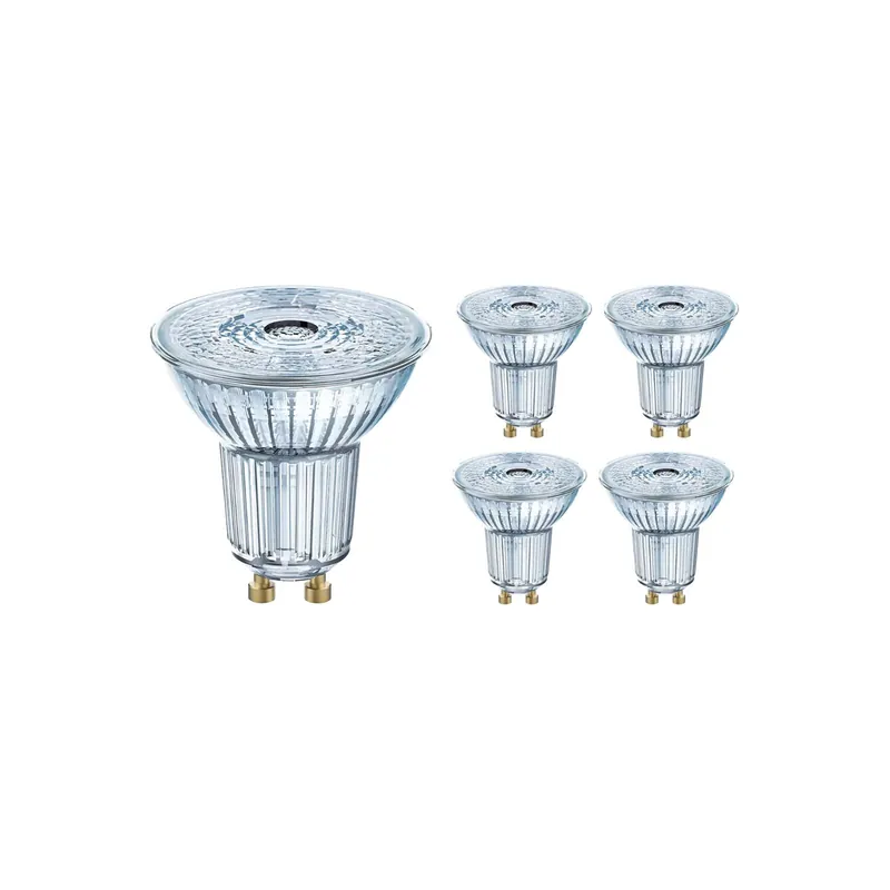 Schneller Versand Osram Parathom LED GU10 Spot Klar 4.5W 350lm - 930 Warmweiß | Dimmbar - Höchste Farbwiedergabe - 5 Stck. - Ersatz für 50W