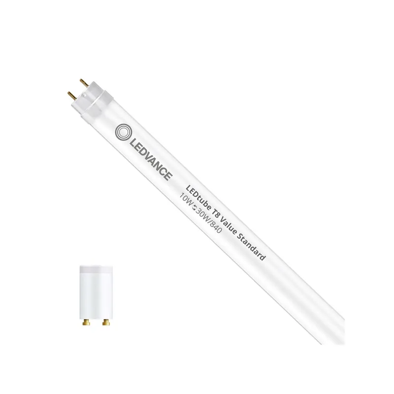 Ledvance LED Röhre T8 Value (EM/Mains) Standard Output 10W 1080lm - 830 Warmweiß | 90cm - Ersatz für 30W Preisknaller