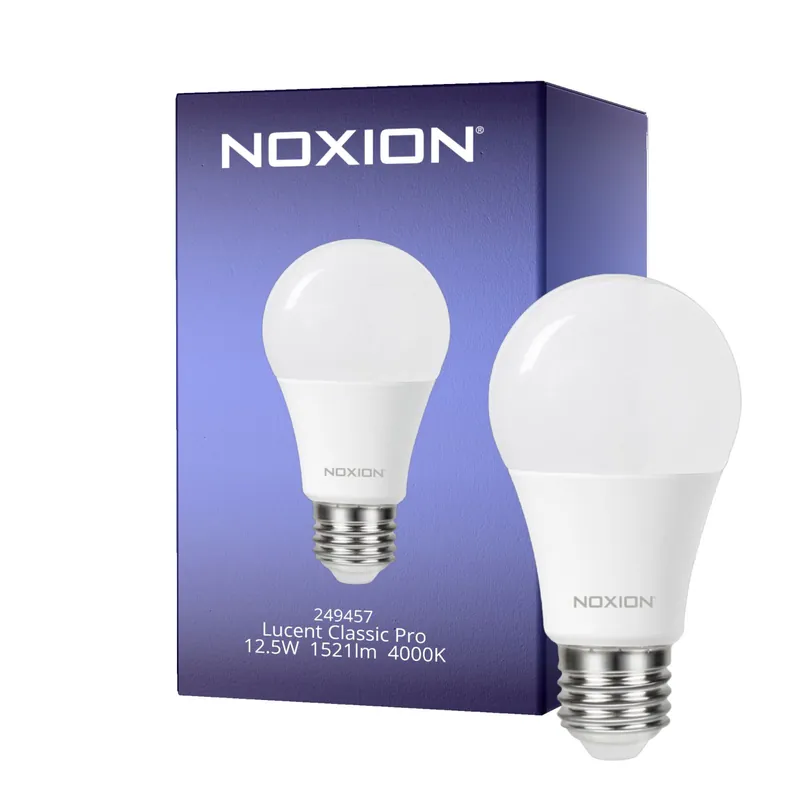 Top-Preis Noxion Lucent Classic Pro LED E27 Birne Matt 12.5W 1521lm - 840 Kaltweiß | Ersatz Für 100W