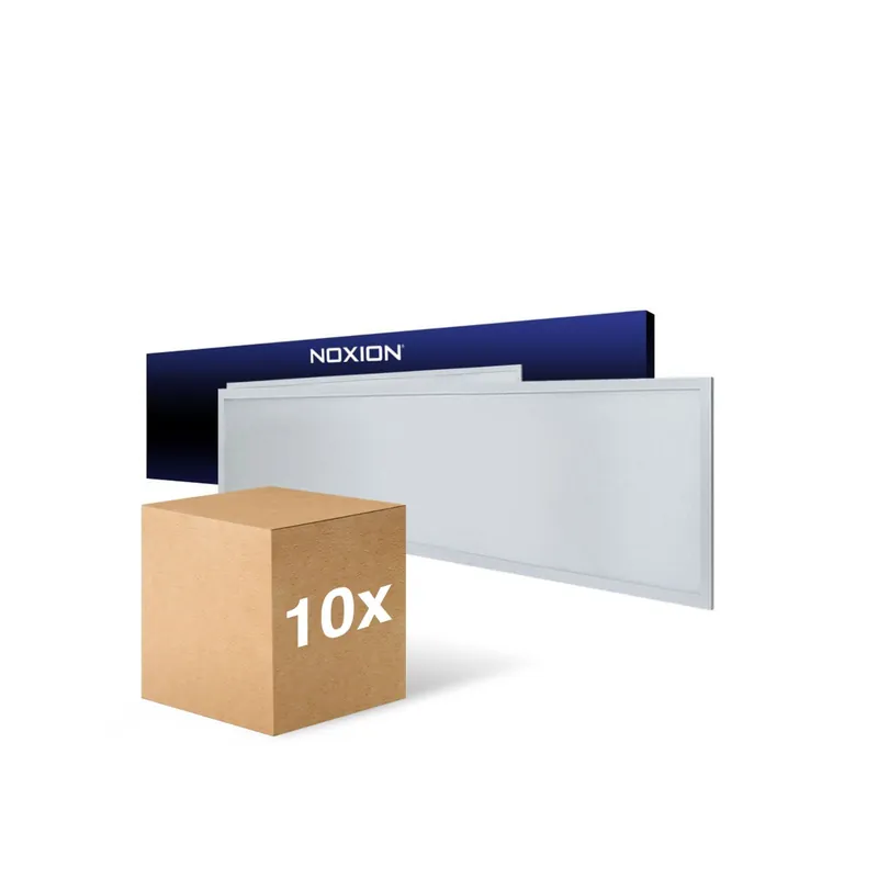 Wochenendangebot Mehrfachpackung 10x Noxion LED Panel Ecowhite V4.0 28W 3360lm - 830-840-865 CCT | 120x30cm - UGR <19