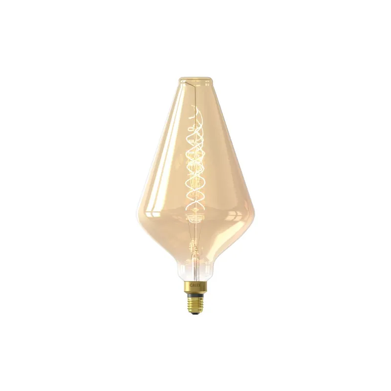 Calex XXL Vienna Gold LED E27 Fadenlampe 4W 320lm- 822 Extra Warmweiß | Dimmbar Begrenztes Angebot
