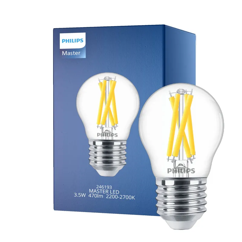 Preis Gesenkt Philips MASTER LED E27 Kugel Fadenlampe Klar 3.5W 470lm - 922-927 Dim To Warm | Höchste Farbwiedergabe - Dimmbar - Ersatz Für 40W