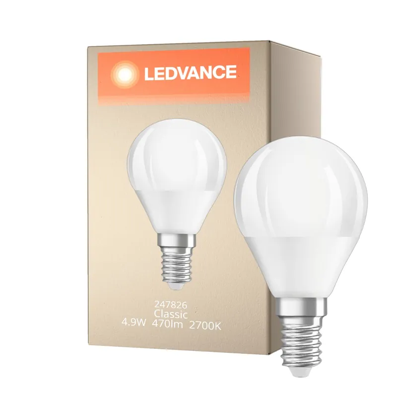 Aktuell Ledvance Classic LED E14 Birne Matt 4.9W 470lm - 827 Extra Warmweiß | Dimmbar - Ersatz für 40W