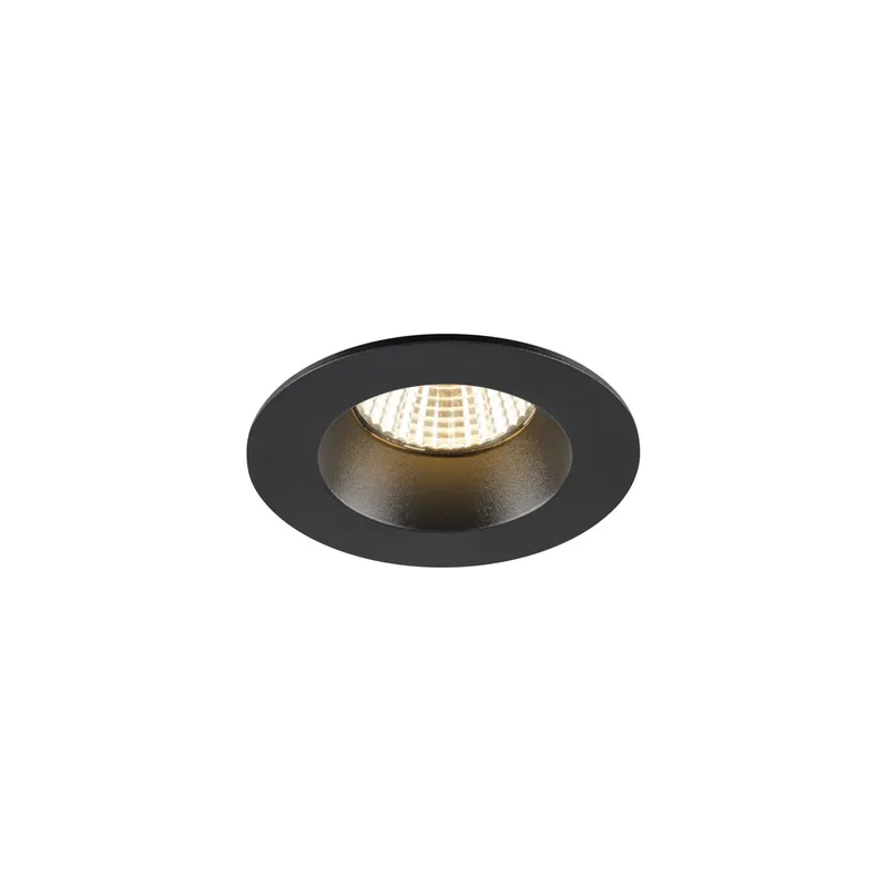 SLV New Tria Universal 68 Spot Aluminium Schwarz Rund 8.6W 410lm 38D - 925-930-940 CCT | Ausschnitt 68mm - Höchste Farbwiedergabe - Dimmbar Neu