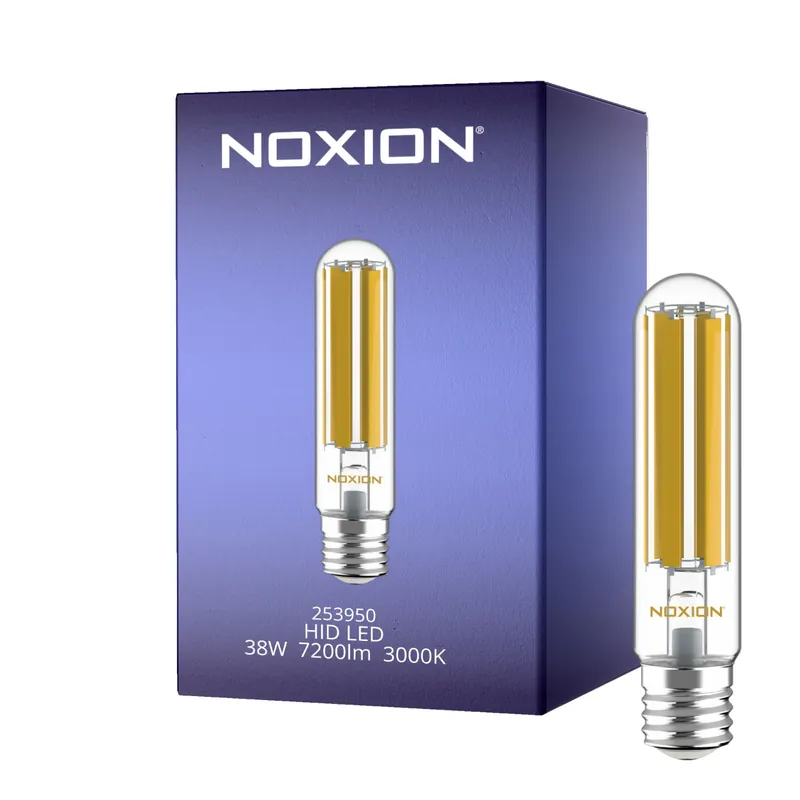 Top-Angebot Noxion LED HID Ersatz Für SON-T/NAV-T Röhrenförmig Fadenlampe E40 38W 7200lm - 730 Warmweiß | Ersatz Für 125W