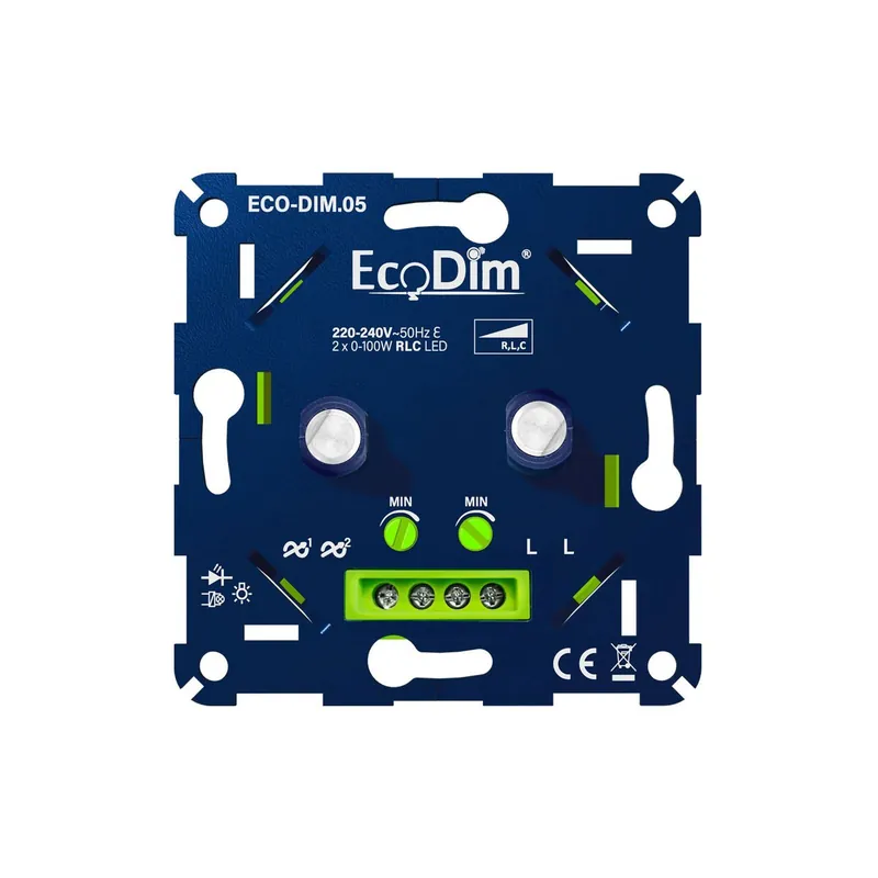 EcoDim.05 LED Dimmer DUO 0-100W (RLC) Versand Am Gleichen Tag