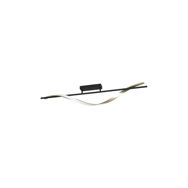 Abverkauf Eglo Deckenleuchte Conaprato Stahl Brushed Kupfer, Schwarz 20W 2500lm - 827-840-865 CCT | Dimmbar