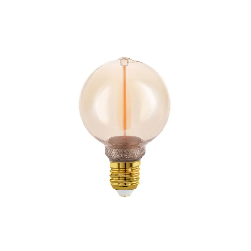 Sonderangebot Eglo LED Globe E27 Fadenlampe Messing 2W 100lm - 818 Extra Warmweiß | Dimmbar - Ersatz Für 15W