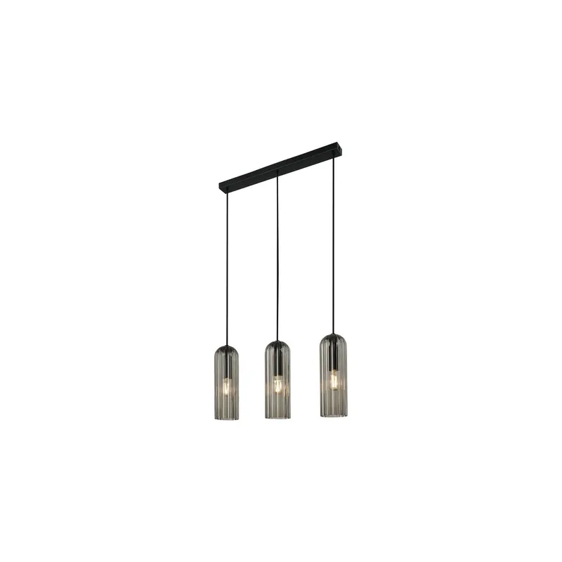 Aktuell Nordlux Miella 3-Rail Pendelleuchte Glas Smoke | Geeignet für 3x E27
