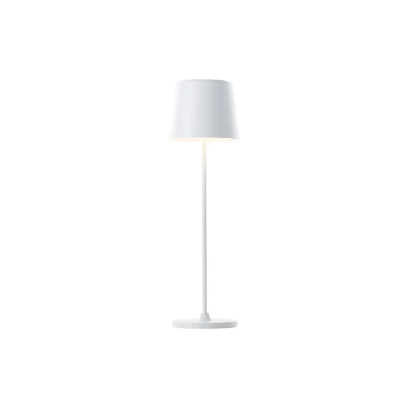 Brilliant Tischlampe Kaami Metall Plastik Weiß 2W 310lm - 830 Warmweiß | 100mm - IP44 - Außenbeleuchtung - Dimmbar Solange Der Vorrat Reicht