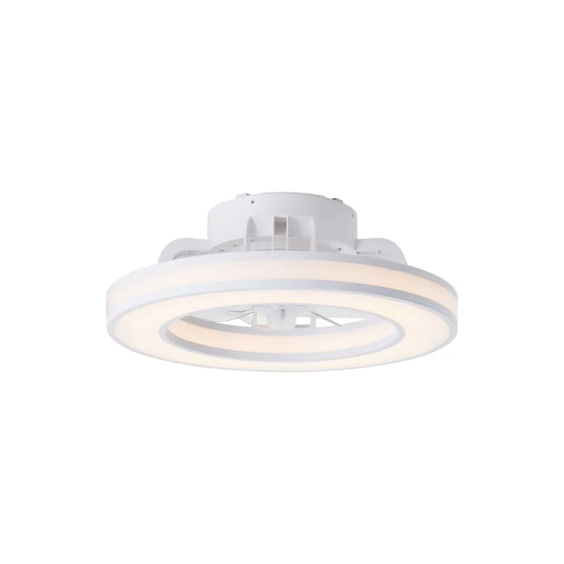 Brilliant Mondello Ventilator Plastik Weiß 23W 3100lm - 827-865 CCT | 420mm - Fernsteuerung Dimmbar Neuheit