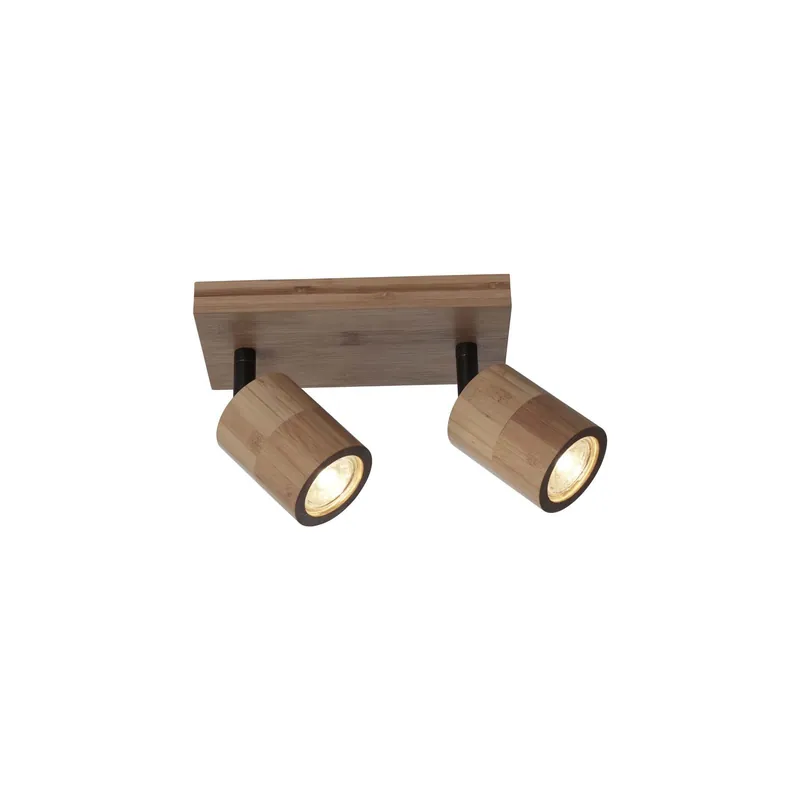Preisknaller Good&Mojo Deckenleuchte Java Bambus Braun | Geeignet für 2x GU10