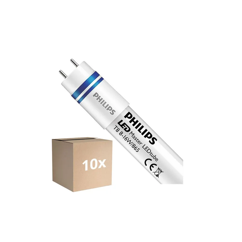Mehrfachpackung 10x Philips LED Röhre T8 MASTER (HF) High Output 8W 1000lm - 865 Tageslichtweiß | 60cm - Ersatz für 18W Versand Am Gleichen Tag