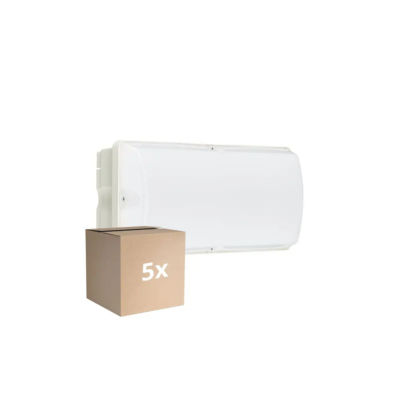 Sofort Bestellen Mehrfachpackung 5x Philips LED Sicherheit Ledinaire WL055V Weiß 6W 630lm - 840 Kaltweiß | 374x150mm – IP65