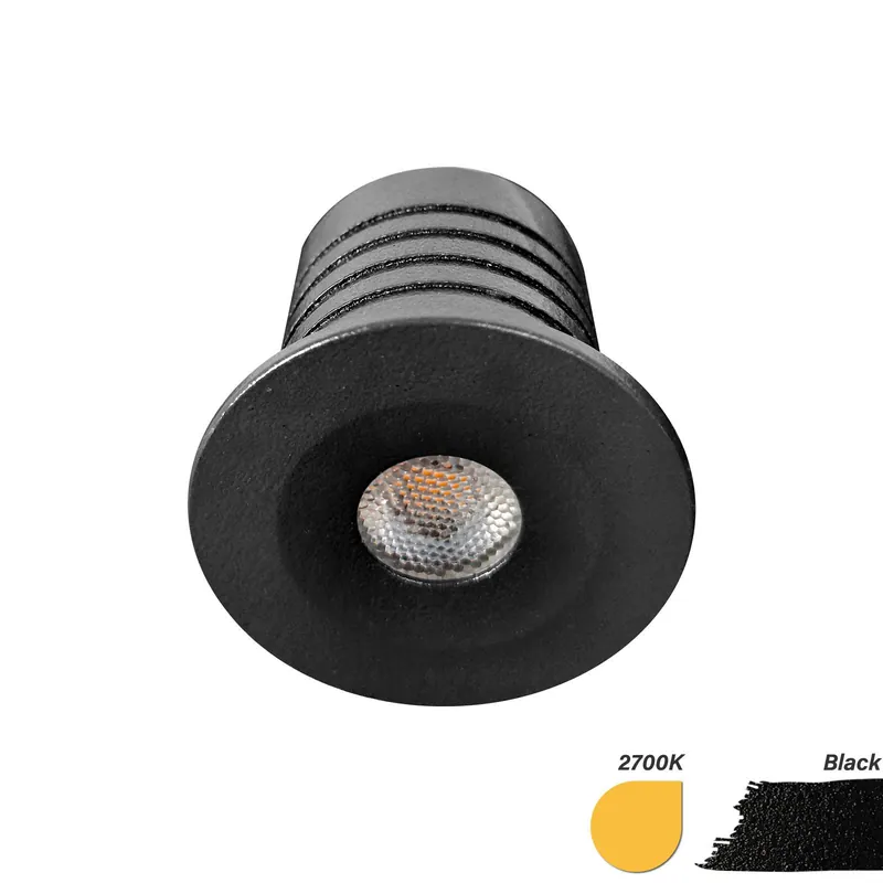 EcoDim Einbau Spot Mini Schwarz 2.5W 155lm 30D - 827 Extra Warmweiß | 35mm - Ausschnitt 28mm - IP67 - Dimmbar Bestseller